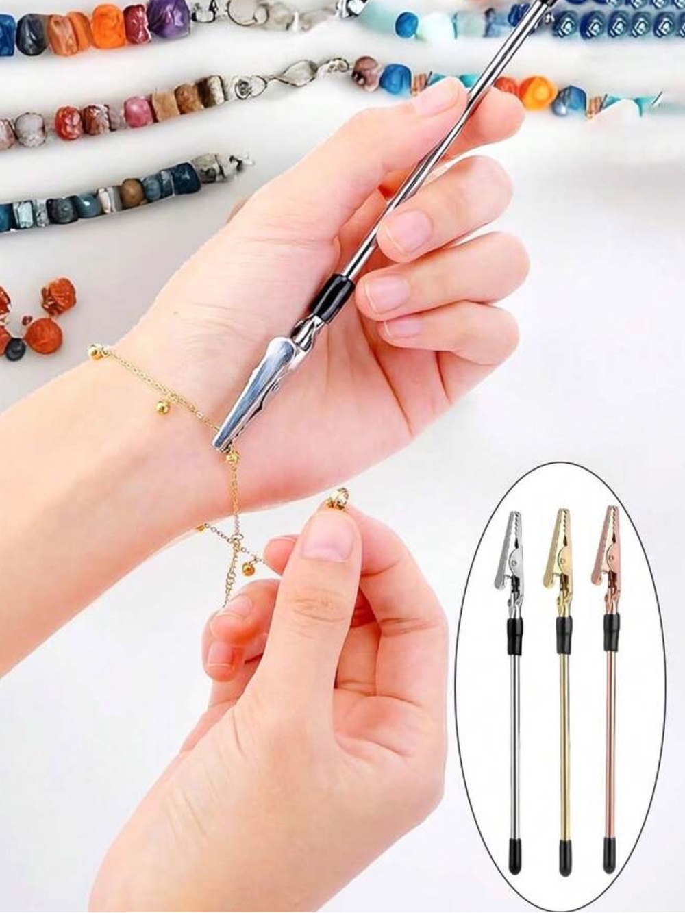 Jewelry Clasping Tool Helper Fasten Bracelet Necklaces Travel
